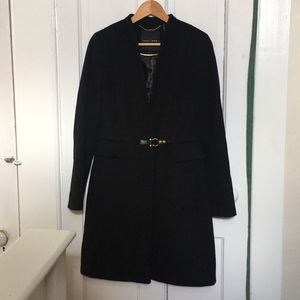 SALE 🚩Ivanka Trump Black Buckled Walker Coat